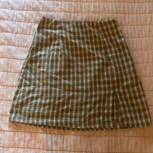 plaid skirt